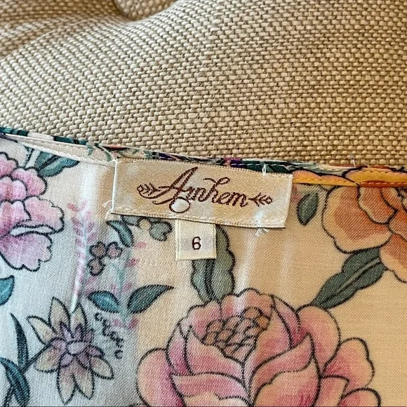 Arnhem Australia wrap maxi dress. Floral high end fabric. Size 8 fits US2 or 4 - Picture 9 of 10